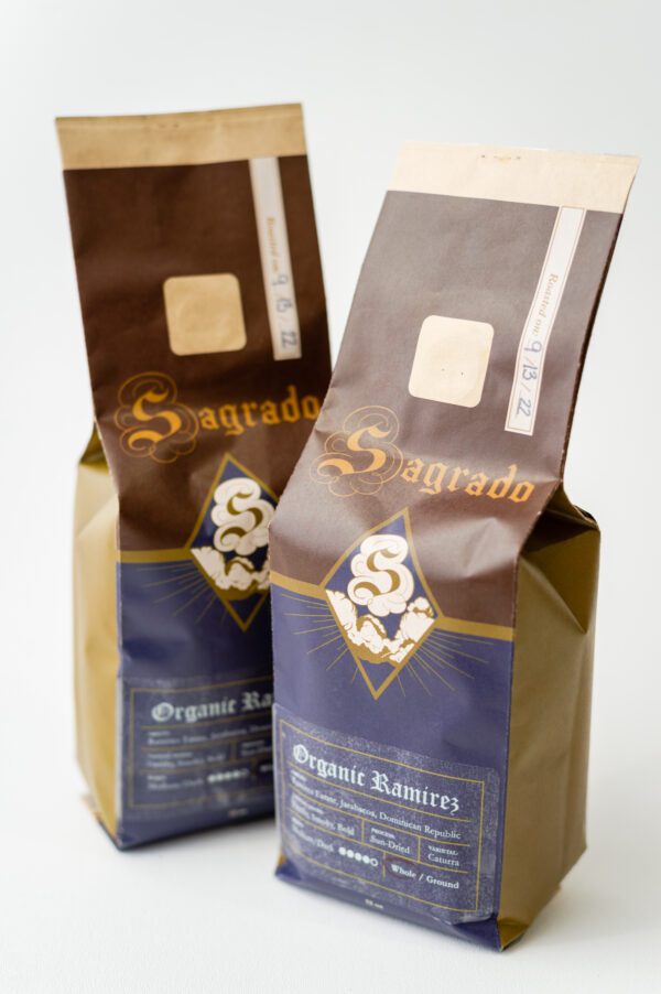 Two bags of Sagrado Coffee Organic Ramirez